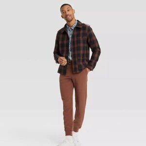 Houston White Adult Lightweight Plaid Chore Jacket